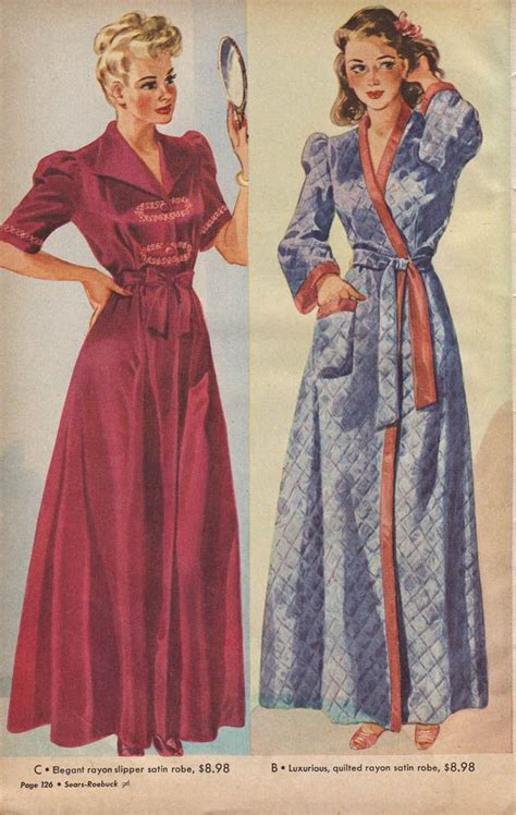 1940s nightwear|1940s robes.